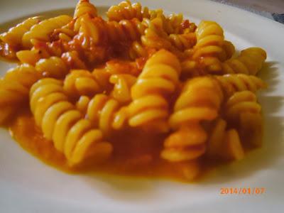 Fusilli con Crema di Peperoni