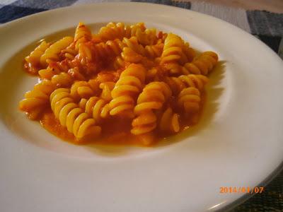 Fusilli con Crema di Peperoni