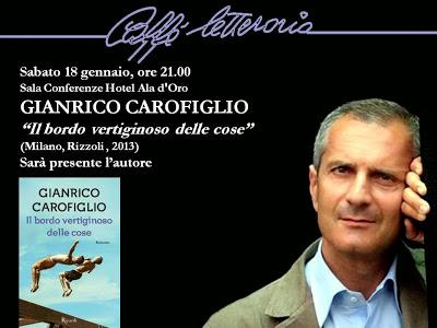 Sabato 18 gennaio - GIANLUCA CAROFIGLIO al Caffè Letterario di Lugo