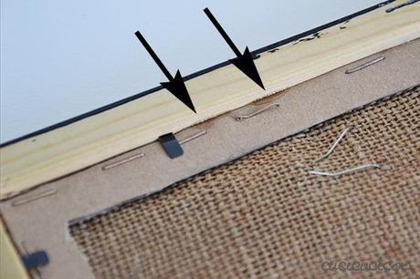 How to make a picture frame and burlap earring display