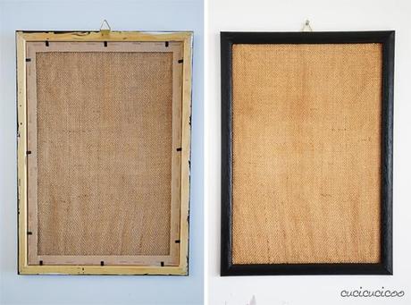 How to make a picture frame and burlap earring display