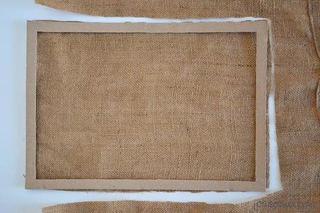 How to make a picture frame and burlap earring display