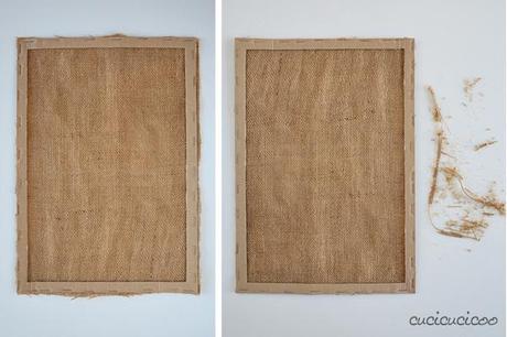 How to make a picture frame and burlap earring display