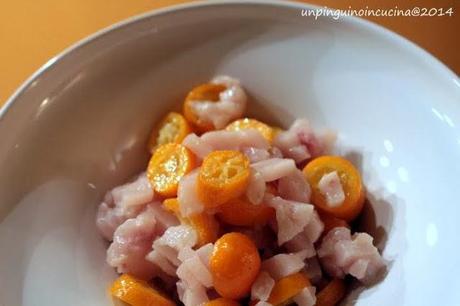 Tartare di pesce spada e kumquat