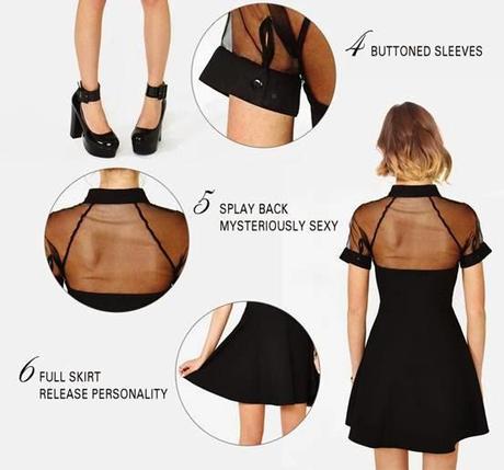 Romwe little black dress