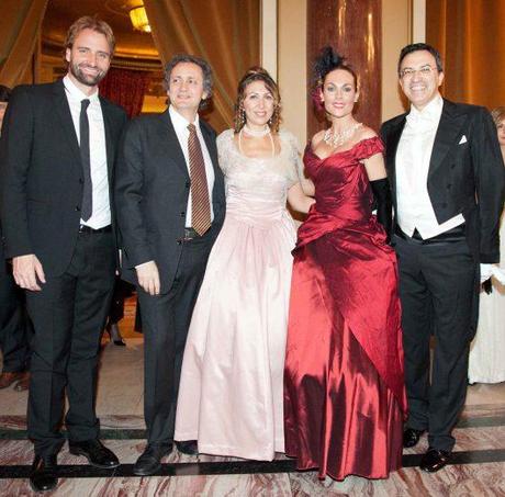 Massimiliano Rosolino, Arnaldo Colasanti, Yulia Bazarova, Natalia Titova e Nino Graziano Luca