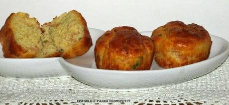 Muffin al prosciutto cotto  e scamorza affumicata