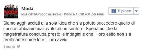 Fonico dei Modà arrestato per abusi su minori, il gruppo: siamo agghiacciati