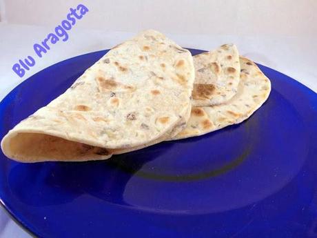 Piadine morbidissime con olive taggiasche