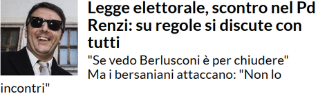 Caro Renzi, trattare di legge elettorale con un pregiudicato??? No, grazie