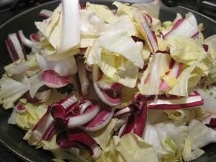 Torta  al radicchio rosso di Treviso e Variegato di Castelfranco