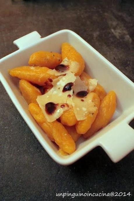 Gnocchi di patate dolci con burro fuso, salvia e balsamico