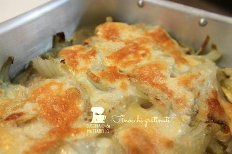 finocchi gratinati con prosciutto cotto e provola