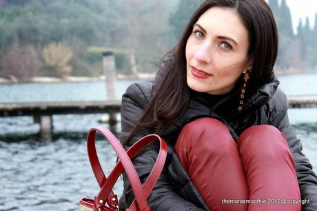 look, outfit, fashion, bag, prima classe, alviero martini, earrings, diy earrings