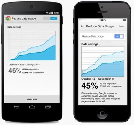 Chrome Mobile Reduce Data