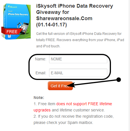 1 iSkysoft iPhone Data Recovery gratis: Recuperare file accidentalmente cancellati dal vostro iPhone [Windows App]