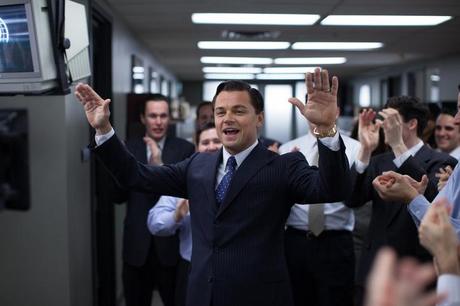 Leonardo DiCaprio in 'The Wolf of Wall Street': nominato.