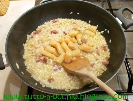 WHB #416 - Risotto con asparagi bianchi e prosciutto crudo