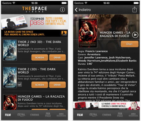 Screenshot 2014 01 16 18.25.25 585x500 The Space Cinema è un App per iPhone & iPad gratuita, che consente di acquistare comodamente con un Clik i biglietti a tariffa intera e ridotta nei cinema The Space.