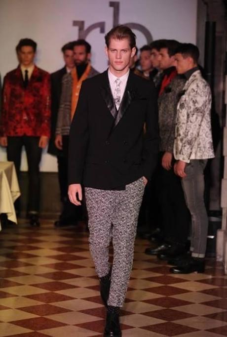 model sven stoop roccobarocco milano fashion week 2014