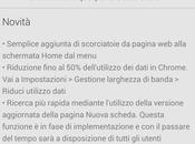 Aggiornamento Chrome Android