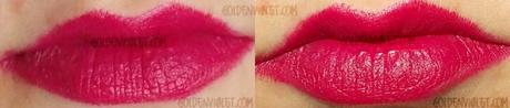 lip swatches sfilata amaranth neve