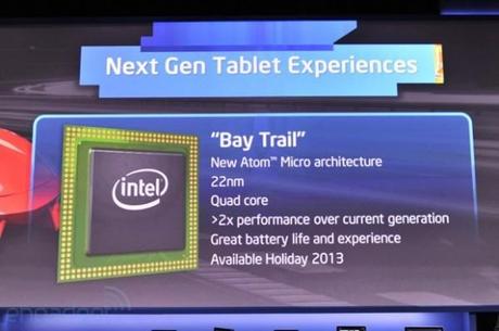 intel ces 2013 1 600x399 Intel Bay Trail su Tablet Android nel Q2 2014 news  tablet android Intel Bay Trail 