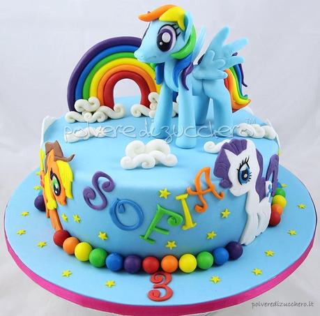 my little pony rainbow dash polvere di zucchero