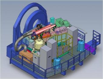 Layout dell’intero SPHERE, in trasparenza lo strumento IFS