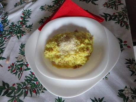 Risotto salsiccia e curcuma