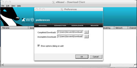  Come usare xWeasel su Mac e scaricare facilmente dalla rete IRC con Mac