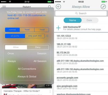 Firewall IP IOS 7 2 614x544 Migliori Tweak Cydia per iOS 7: Firewall iP7, per avere un firewall su iPhone, iPod e iPad