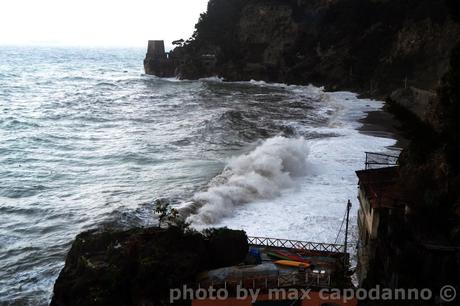 Mareggiata a Positano 19 gennaio