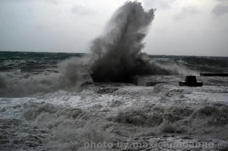 Mareggiata a Positano 19 gennaio