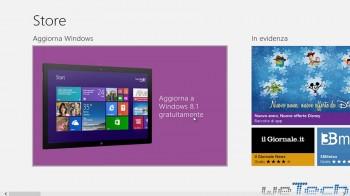 Aggiorna Windows 8.1 dallo Store