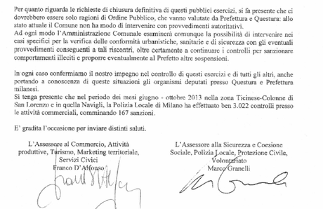 Ultimora:Granelli & D’Alfonso si muovono e ritirano la licenza( tramite il Prefetto)  al famigerato bar del cinese in via Celestino IV per altri tre mesi. Quando toccherà al bar Banco di via Vetere?