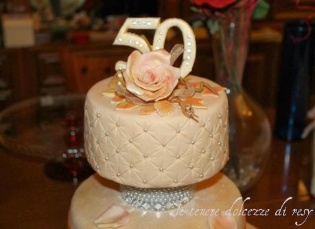 Una quilted cake per delle nozze d'oro speciali