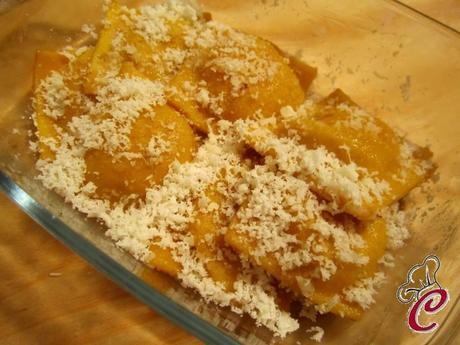 Ravioli di zucca con ripieno al branzino: il formato prescelto di una coccola rara, ma ben elaborata