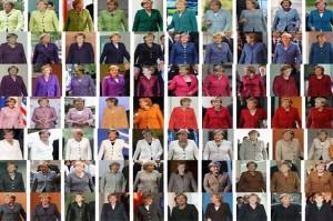 Angela Merkel tailleurs colorati