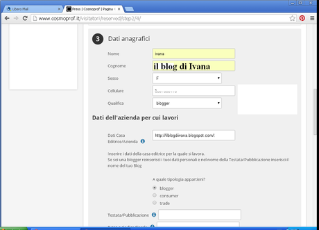 Cosmoprof 2014 - Come fare per accreditarsi come blogger -