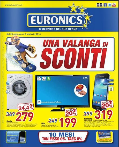 volantino 0 [Sfoglia volantino Euronics] Ecco il nuovo volantino Euronics con Una valanga di sconti in Campania