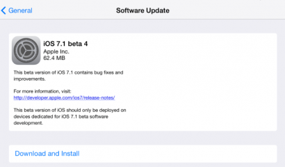 screen shot 2014 01 20 at 1 02 09 pm 410x240 Apple: disponibile iOS 7.1 beta 4 iOS 7 beta 