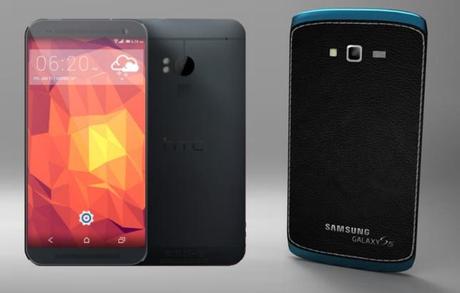 htc m8 galaxy s5 concepts Ecco due spettacolari concept di HTC One 2 (M8) e Samsung Galaxy S5