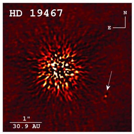 Immagine di una rara nana bruna scattata dall'Osservatorio Keck. Crediti: CREPP ET AL. 2014, APJ