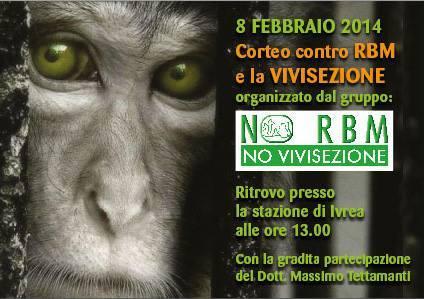 8 Febbraio 2014 - Manifestazione anti vivisezione e anti RBM