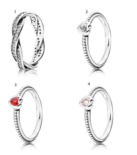 Pandora collezione San Valentino anelli