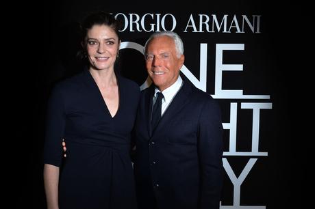 Giorgio Armani and Chiara Mastroianni