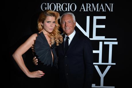 Giorgio Armani and Paloma Faith