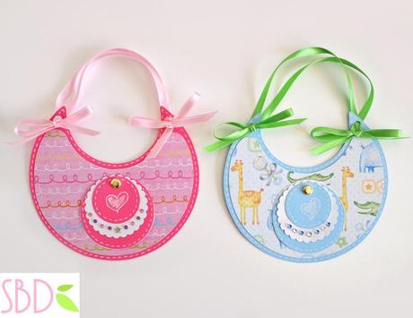 Biglietti Nascita: Bavaglino & Body Tutina - Baby Cards: Onesie & Bib