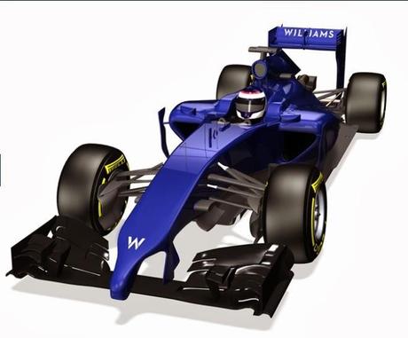 Rendering 3D della nuova Williams FW36-Mercedes